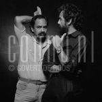 06-09-1982  Cheech & Chong Richard Marin and Tommy Chong alias Cheech & Chong at studio in Amsterdam, September 06, 1982.

[keywords]Posed, Black & White Image[/keywords]